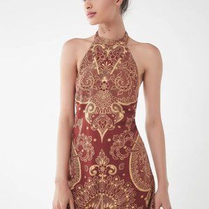 UO Catalina Printed Halter Dress NWT